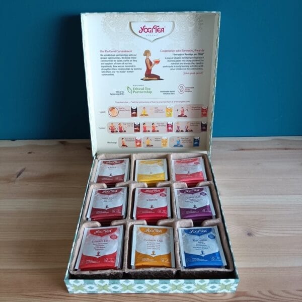 Cadeaudoos yogi tea diverse smaken, thee proeverij 4