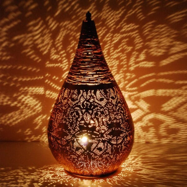 TL-filigrain-vintage-koper, copper oosterse lamp, oriental light