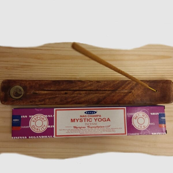 wierookset, wierook champa mystic yoga inclusief houder