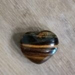 tijgeroog hart edelsteen 45mm
