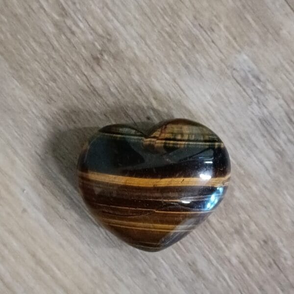 tijgeroog hart edelsteen 45mm