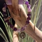 armband fluoriet, amethist, mooi cadeau voor meisje
