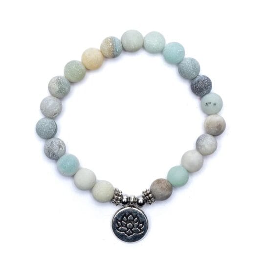 Armband Amazoniet lotus, dames sierraden, de magische wilg