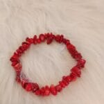 armband split rode koraal, rode armband. mooi mode cadeau in Rood, red ladies