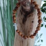 armband olijfhout, mooie armband, kruisje, cadeau voor communie