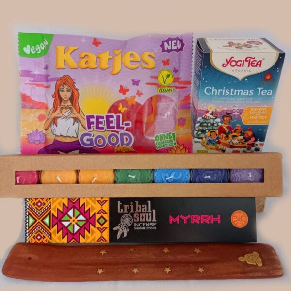 kerstpakket voor ee;n goed gevoel, mooi kerstpakket van 20 euro