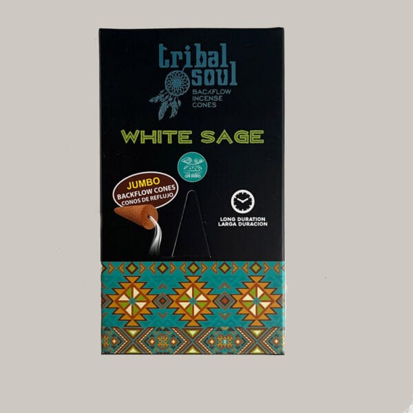 Tribal Soul wierook kegels bijzonder mooie verpakking, spiritueel cadeau wierook met witte salie, de magische wilg