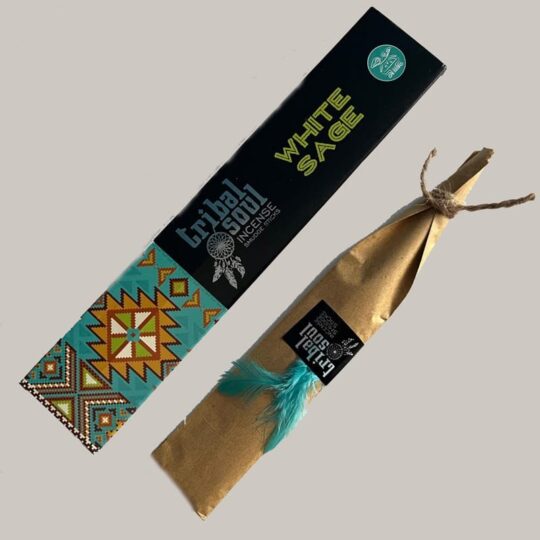 Tribal Soul wierook stokjes bijzonder mooie verpakking, spiritueel cadeau wierook met witte salie, de magische wilg