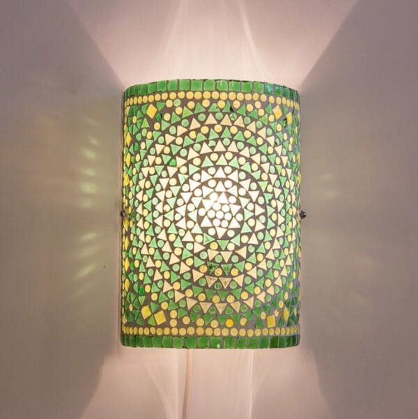 kleurrijke wandlamp Cilly de magische wilg groen