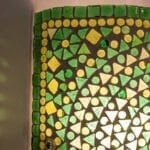 kleurrijke wandlamp Cilly de magische wilg groen mosaiek