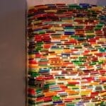 kleurrijke wandlamp Cilly de magische wilg glasdeco mozaïek